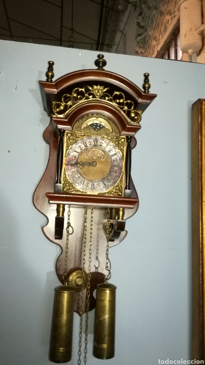 Relojes de pared: Reloj holandés funcionando revisado en buen estado - Foto 1 - 144422956