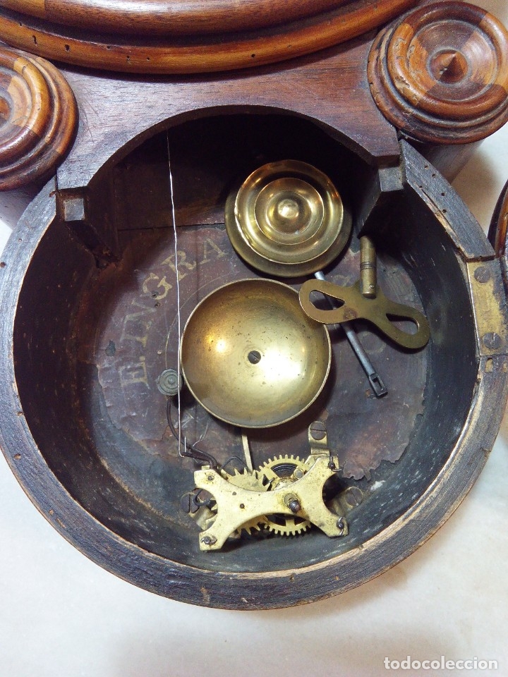 Relojes de pared: ANTIGUO RELOJ DE PARED E. INGRAHAM&CO. - Foto 7