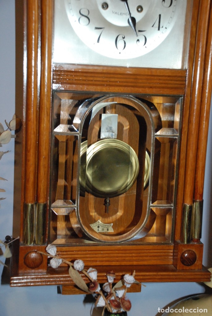 Relojes de pared: MUY BONITO RELOJ ANTIGUO DE PARED - Foto 2
