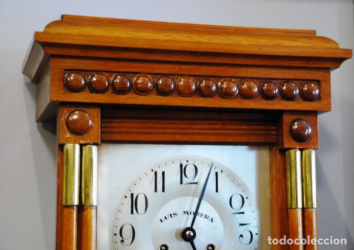 Relojes de pared: MUY BONITO RELOJ ANTIGUO DE PARED - Foto 7