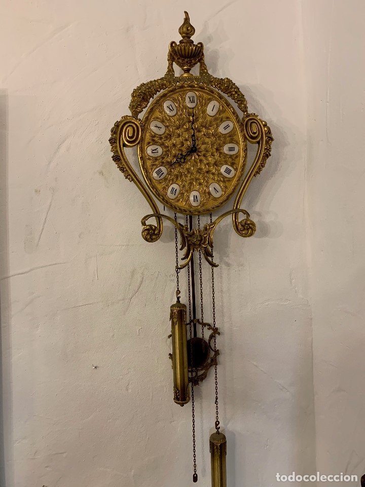 Relojes de pared: RELOJ DE PARED SOHER EN BRONCE - Foto 1