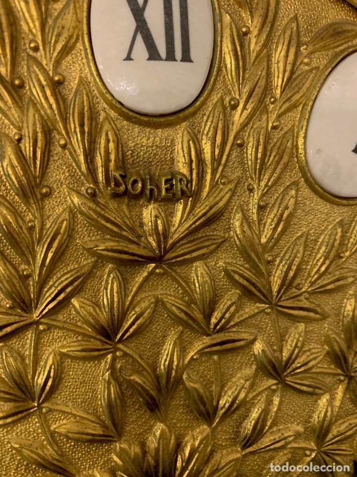 Relojes de pared: RELOJ DE PARED SOHER EN BRONCE - Foto 5