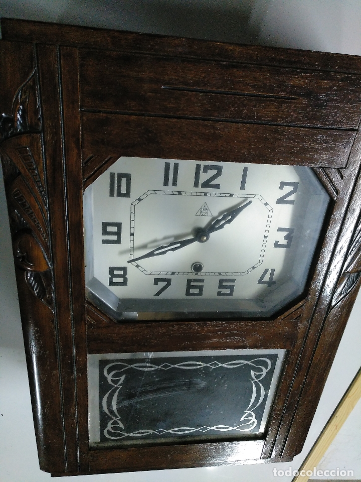 Relojes de pared: Reloj antiguo de pared de madera - Foto 2