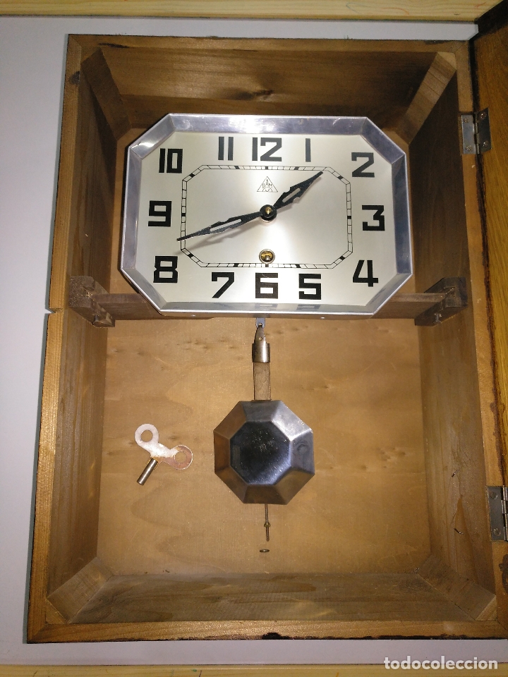 Relojes de pared: Reloj antiguo de pared de madera - Foto 4