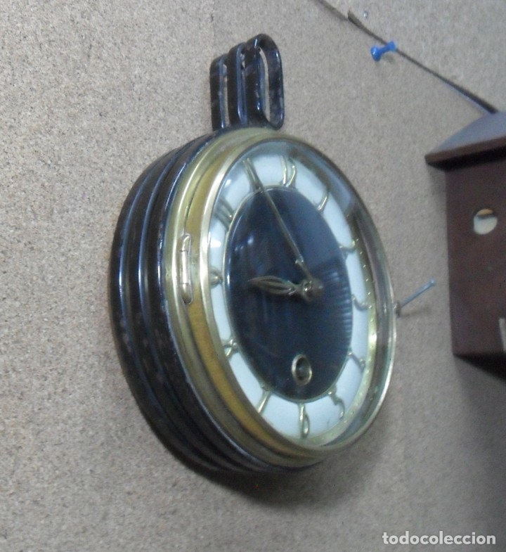 Relojes de pared: RELOJ MECANICO DE PARED MARCA ORFAC ** FUNCiONA - Foto 3