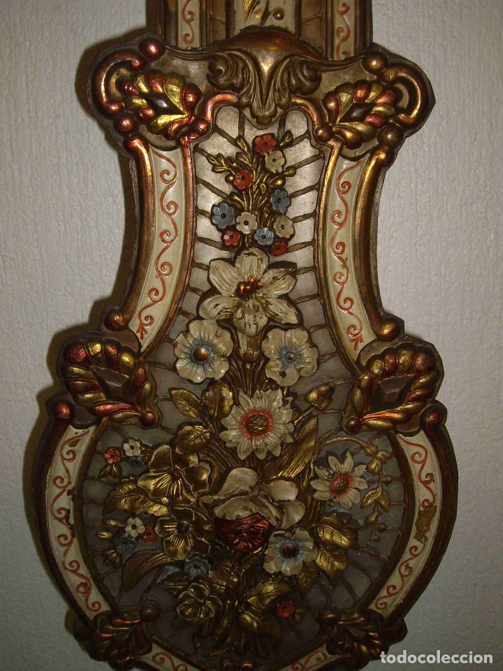 Relojes de pared: RELOJ MONET PENDULO FLORES - Foto 2