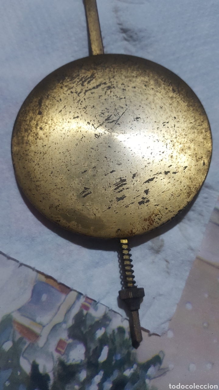 Relojes de pared: P&Eacute;NDULO DE LAT&Oacute;N. 30 CM LARGO Y 7 DE DIAMETRO - Foto 1