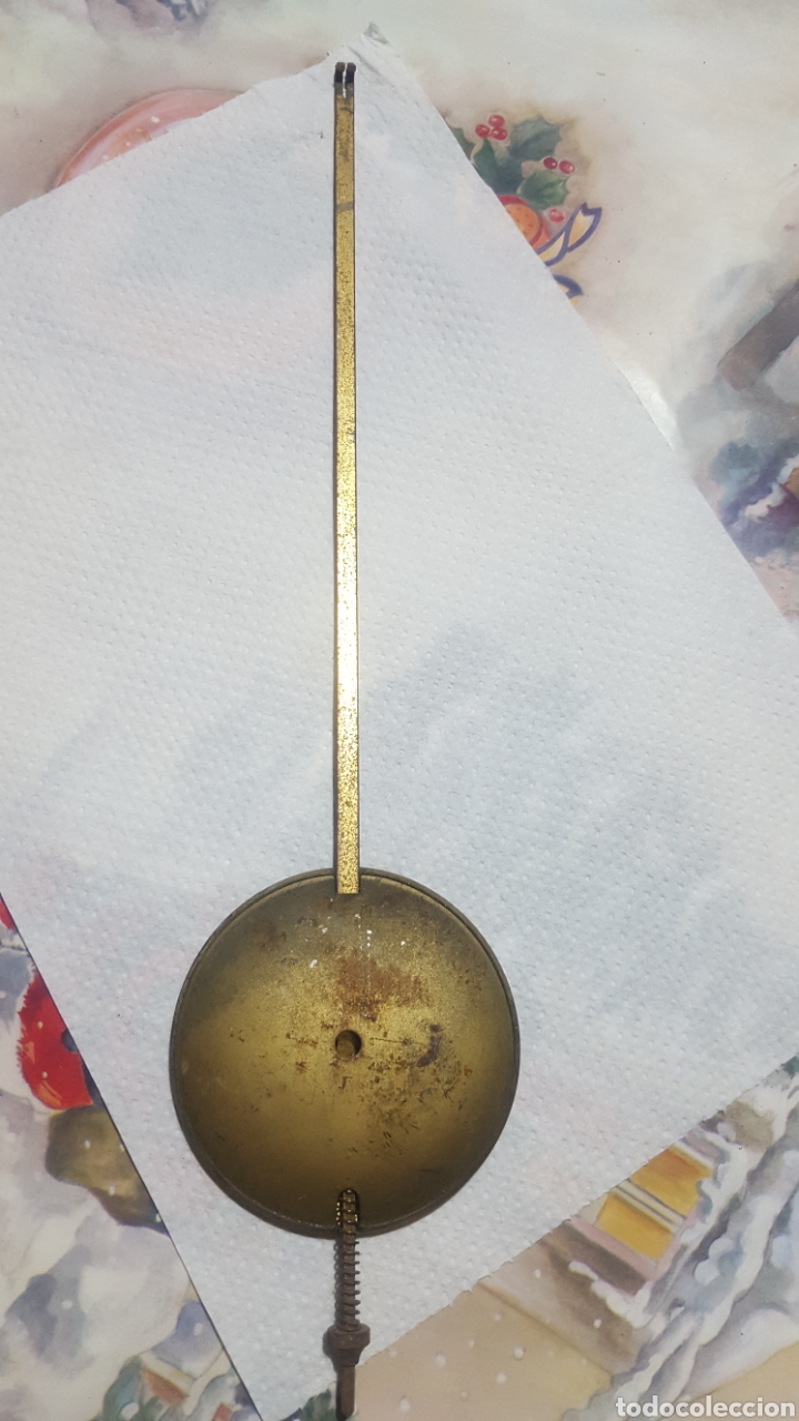 Relojes de pared: P&Eacute;NDULO DE LAT&Oacute;N. 30 CM LARGO Y 7 DE DIAMETRO - Foto 4