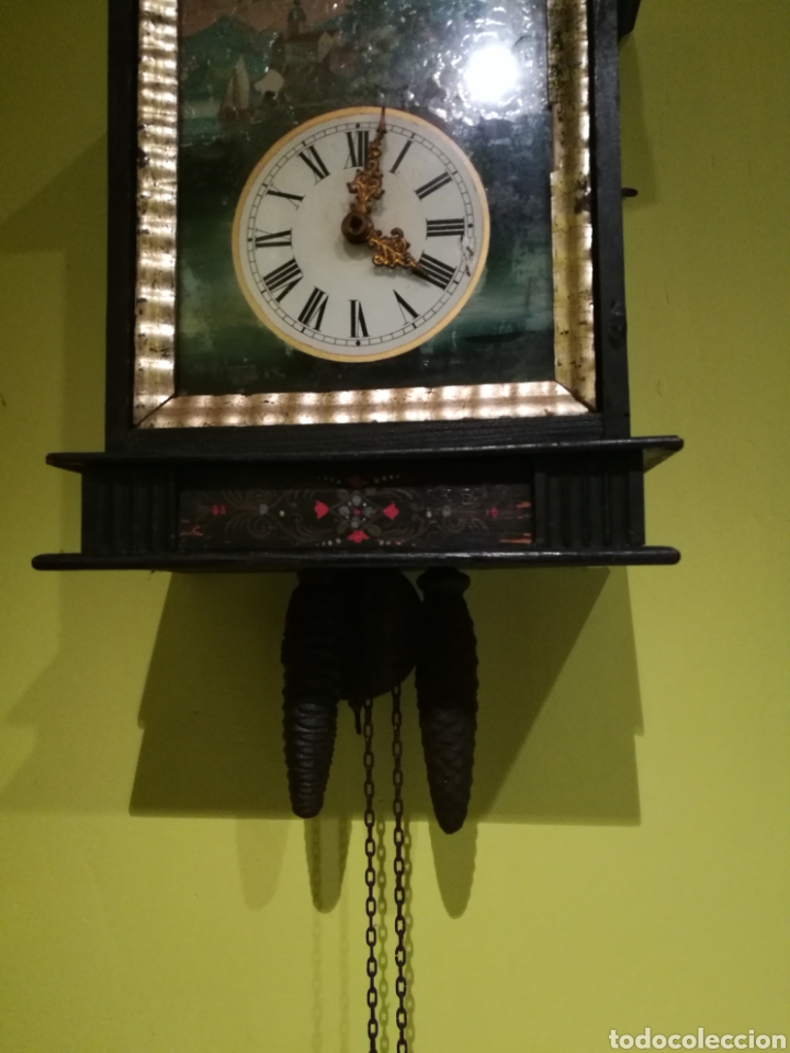 Relojes de pared: Reloj Selva Negra siglo XIX - Foto 3