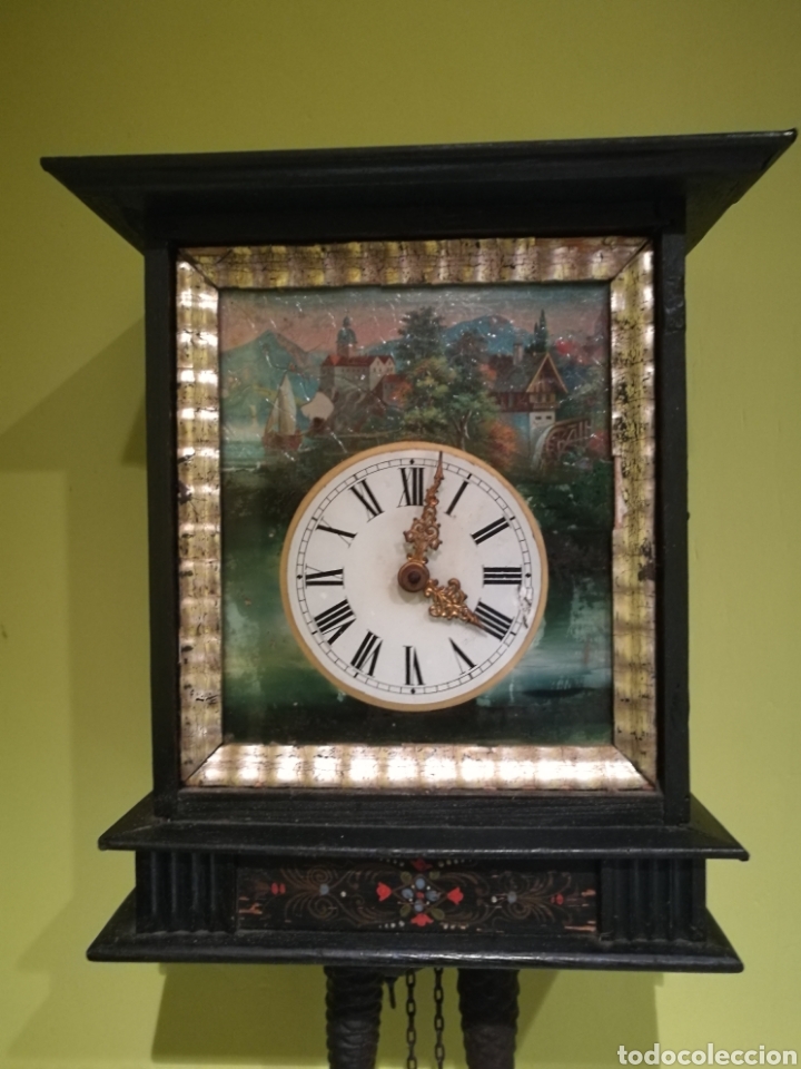 Relojes de pared: Reloj Selva Negra siglo XIX - Foto 4