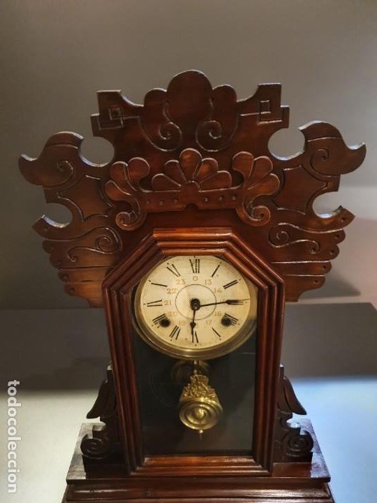 Relojes de pared: RELOJ AMARICANO S.XIX - Foto 2