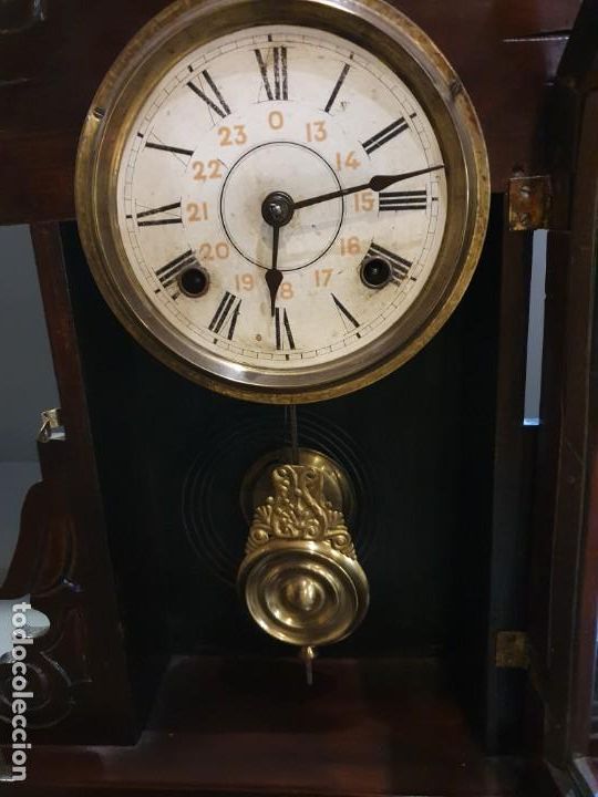 Relojes de pared: RELOJ AMARICANO S.XIX - Foto 5