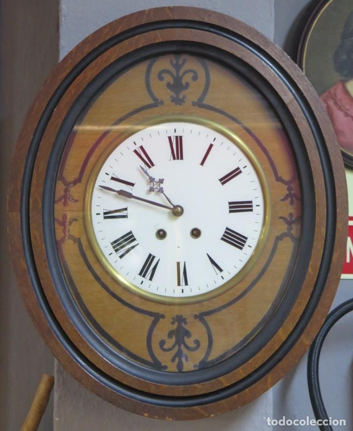 Relojes de pared: ANTIGUO RELOJ DE OJO DE BUEY. 1892. FUNCIONA - Foto 1