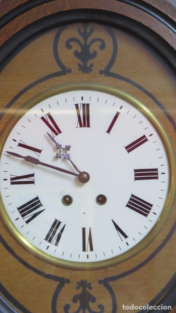 Relojes de pared: ANTIGUO RELOJ DE OJO DE BUEY. 1892. FUNCIONA - Foto 2