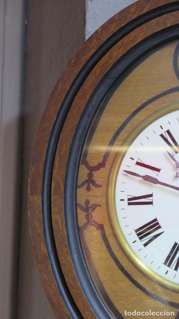Relojes de pared: ANTIGUO RELOJ DE OJO DE BUEY. 1892. FUNCIONA - Foto 3