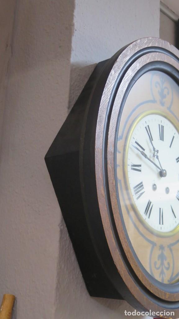 Relojes de pared: ANTIGUO RELOJ DE OJO DE BUEY. 1892. FUNCIONA - Foto 5