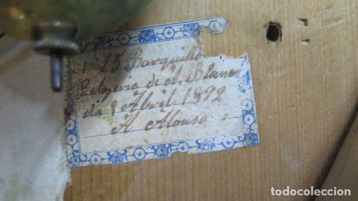 Relojes de pared: ANTIGUO RELOJ DE OJO DE BUEY. 1892. FUNCIONA - Foto 10