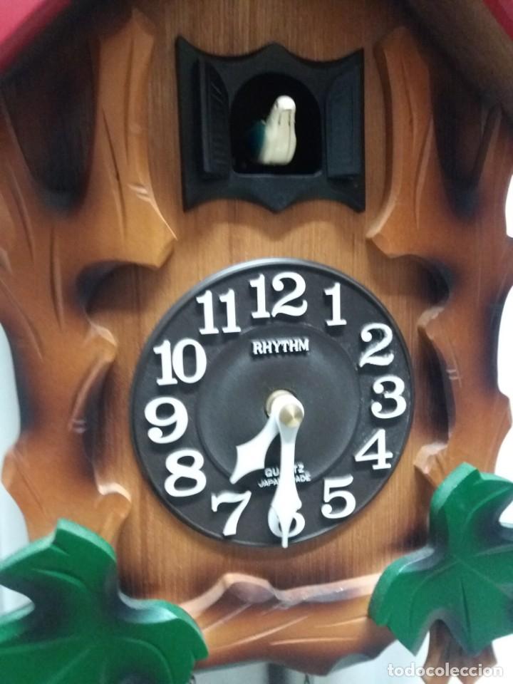 Relojes de pared: RELOJ PARED CUCO MADERA. NUEVO - Foto 3