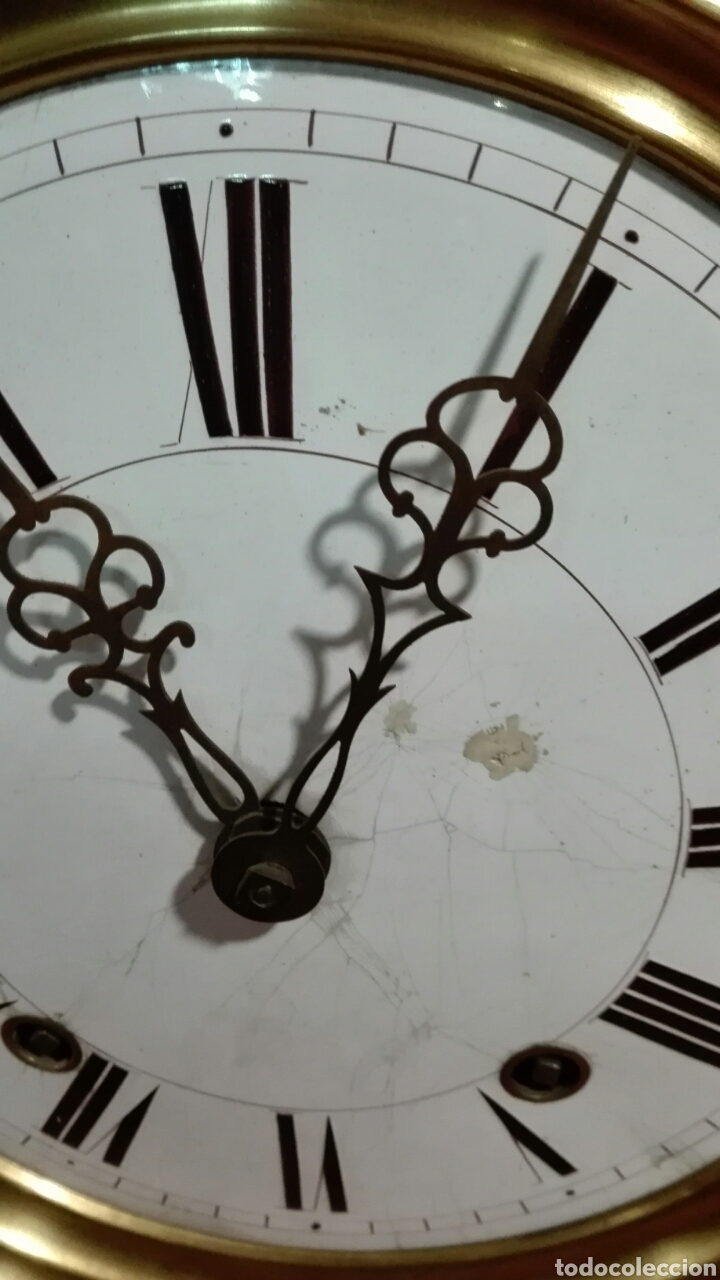 Relojes de pared: Reloj de pared Moret siglo XIX REF-285 - Foto 3