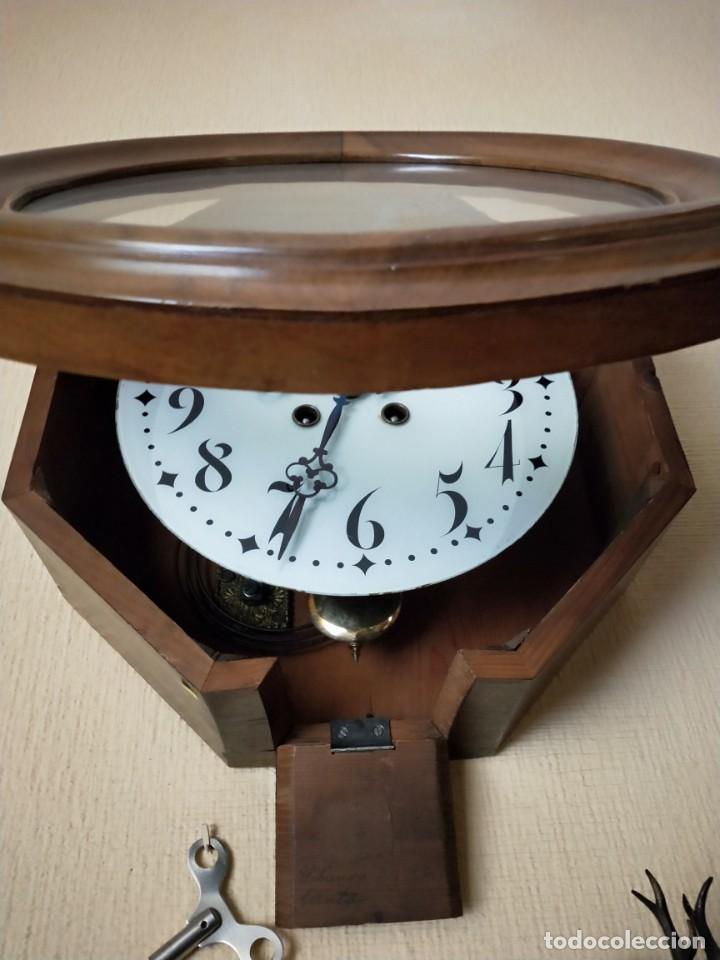 Relojes de pared: Reloj antiguo de pared ojo de buey - Foto 2