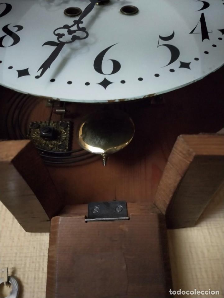 Relojes de pared: Reloj antiguo de pared ojo de buey - Foto 3