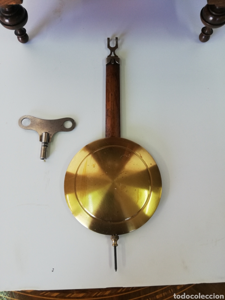 Relojes de pared: Reloj carrillon nogal restaurado - Foto 4