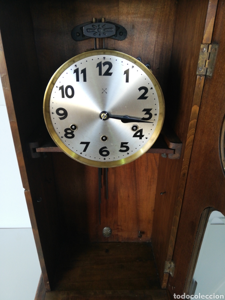 Relojes de pared: Reloj carrillon nogal restaurado - Foto 7