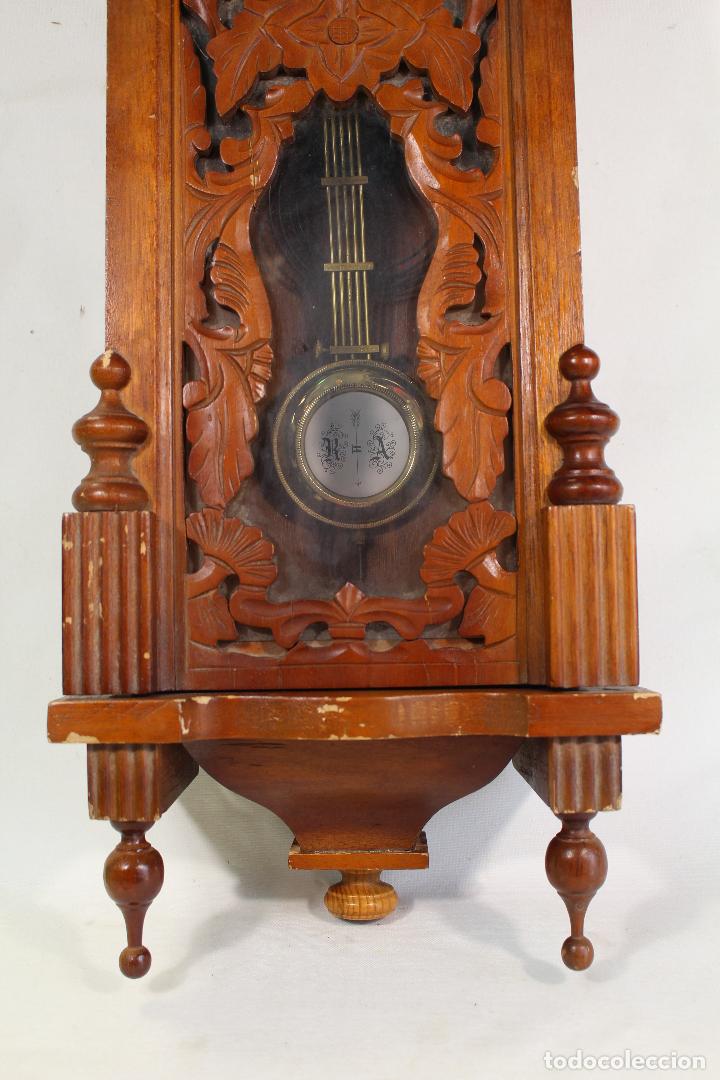 Relojes de pared: reloj cuerda de pared de madera tallada - Foto 3