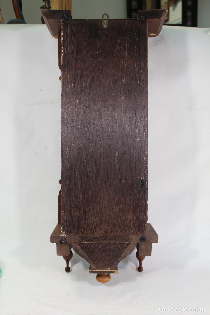 Relojes de pared: reloj cuerda de pared de madera tallada - Foto 5