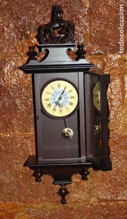 Relojes de pared: PEQUE&Ntilde;O RELOJ DE PARED ALEMAN - Foto 4