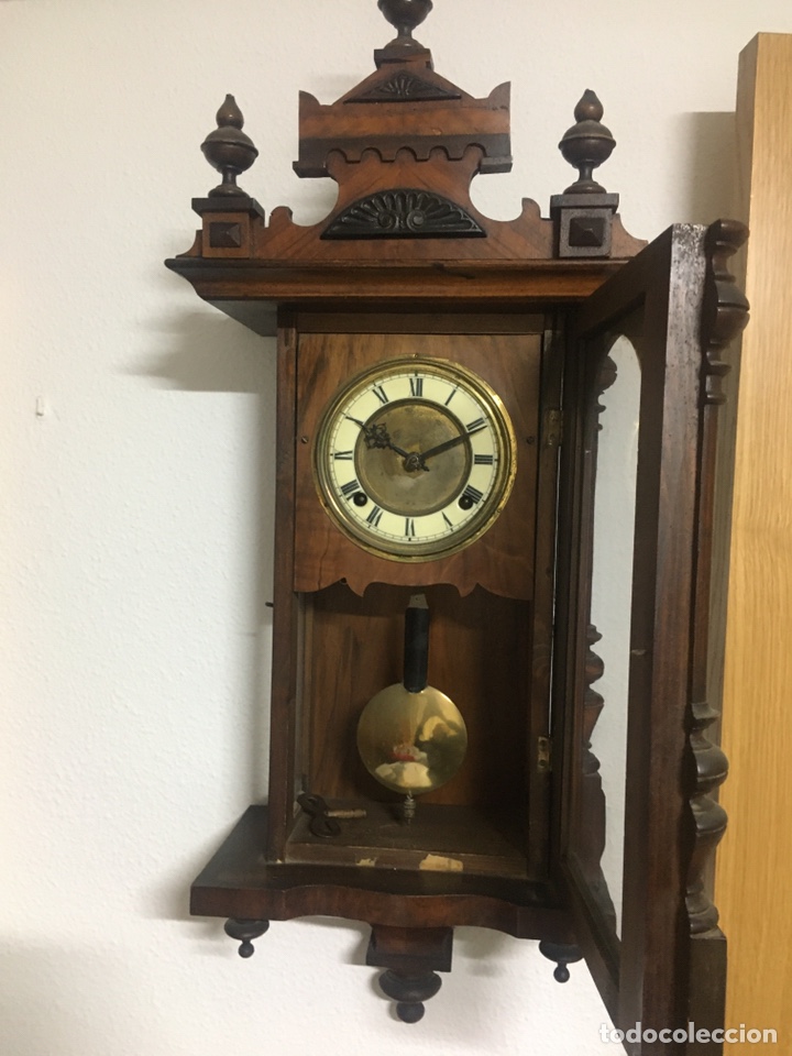 Relojes de pared: Reloj de pared del a&ntilde;o 1850 - Foto 2