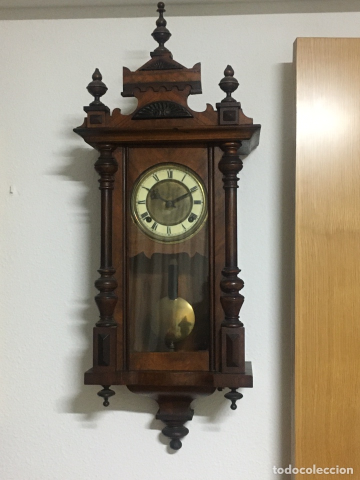 Relojes de pared: Reloj de pared del a&ntilde;o 1850 - Foto 3