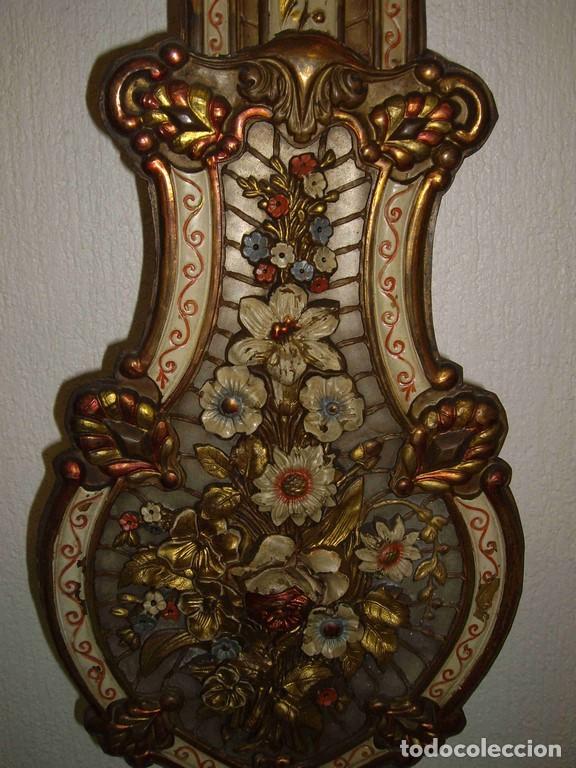 Relojes de pared: RELOJ MORET PENDULO FLORES - Foto 2