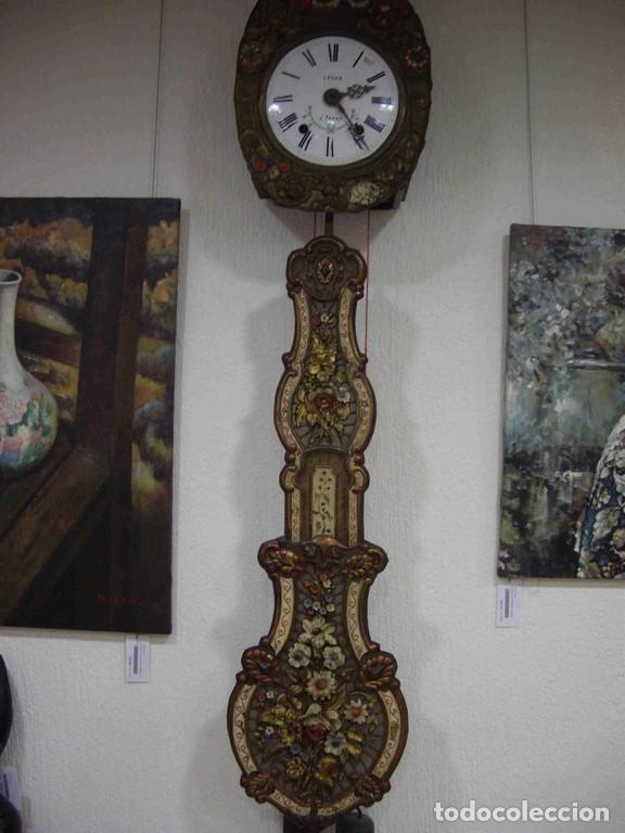 Relojes de pared: RELOJ MORET PENDULO FLORES - Foto 1