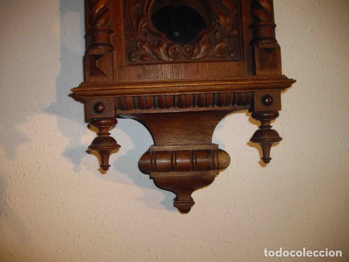 Relojes de pared: RELOJ PARED MADERA TALLADA - Foto 2