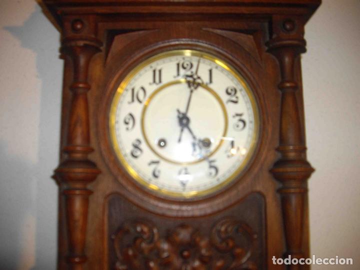 Relojes de pared: RELOJ PARED MADERA TALLADA - Foto 4