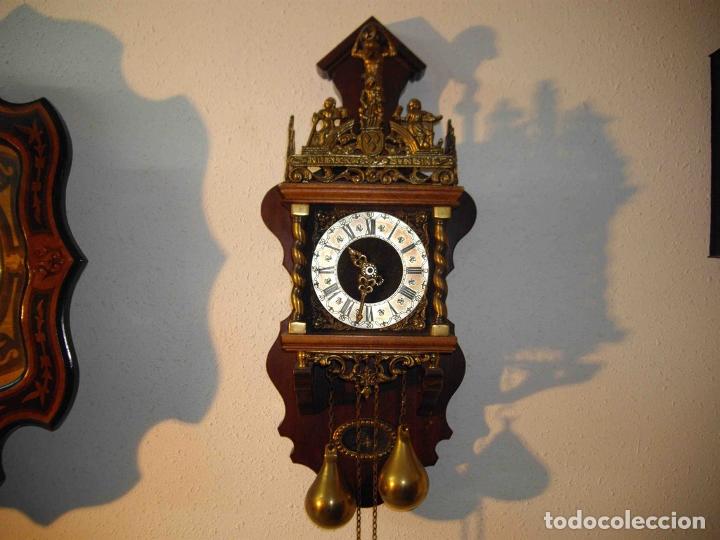 Relojes de pared: RELOJ PARED PESAS PERA PENDULO INTERIOR - Foto 1