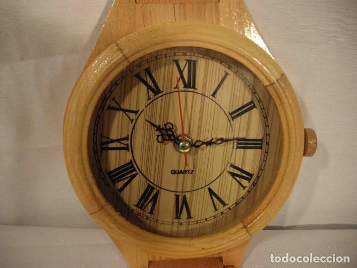 Relojes de pared: RELOJ PULSERA MADERA XL - Foto 3