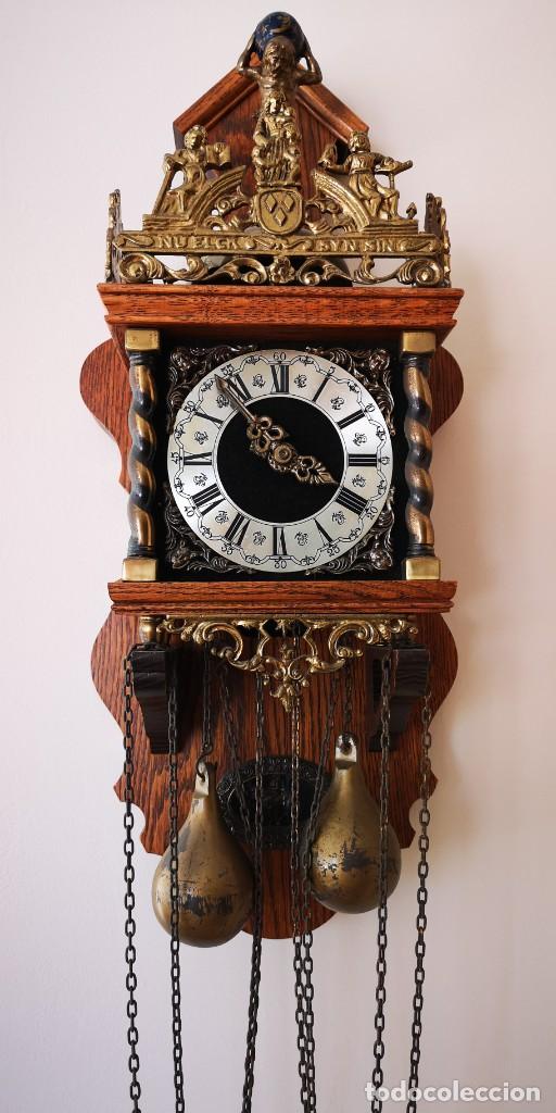 Relojes de pared: Relog antiguo a pesas - Foto 1