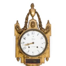 Relojes de pared: RELOJ DE CARTEL SUIZO DEL SIGLO XVIII C.1780 DE GUSTO NEOCLASICO FIRMADO POR PFLUOGER A SOLEUR