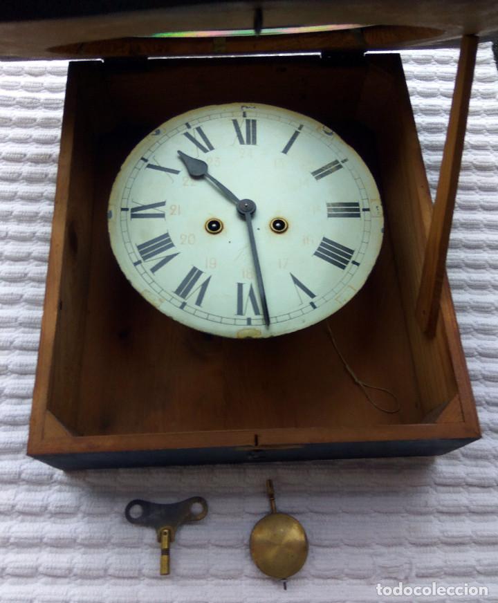 Relojes de pared: Antiguo reloj Ojo de buey de principios del siglo XX - Foto 3 - 265463634