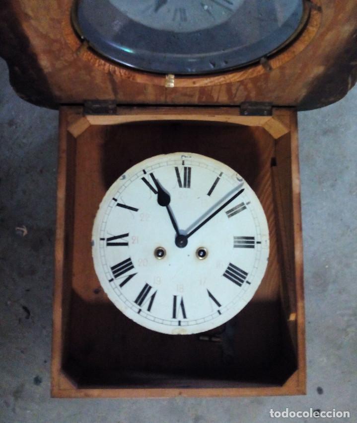 Relojes de pared: Antiguo reloj Ojo de buey de principios del siglo XX - Foto 5 - 265463634