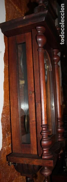 Relojes de pared: ANTIGUO RELOJ DE PARED ALEMAN - Foto 6