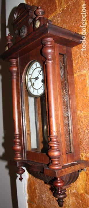 Relojes de pared: ANTIGUO RELOJ DE PARED ALEMAN - Foto 7