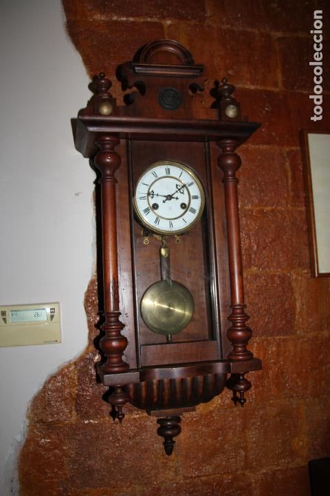 Relojes de pared: ANTIGUO RELOJ DE PARED ALEMAN - Foto 9