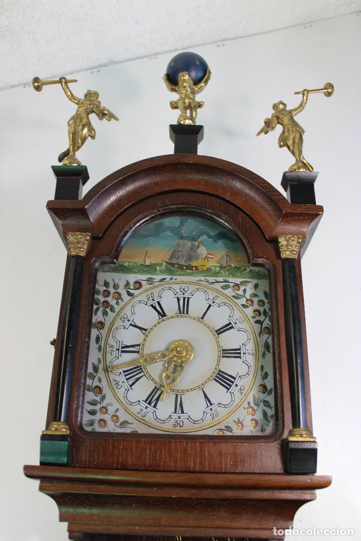 Relojes de pared: antiguo reloj holandes de pared - Foto 9