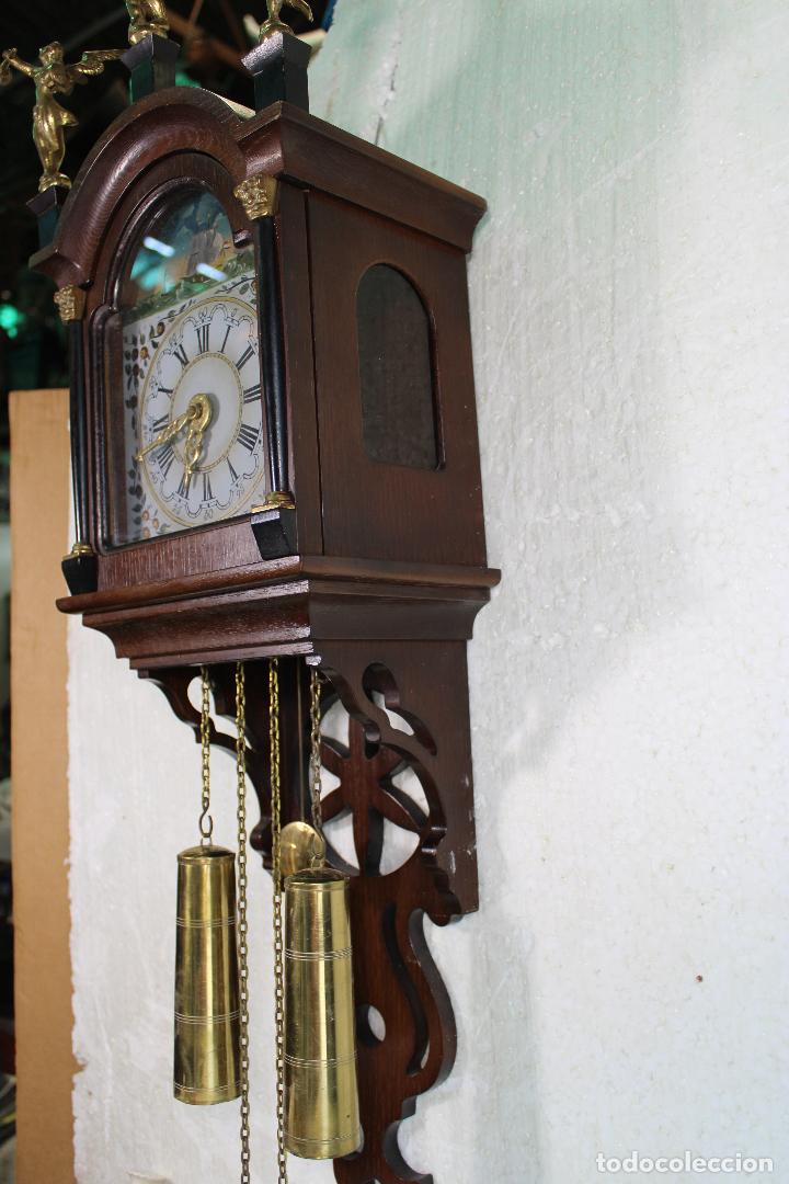 Relojes de pared: antiguo reloj holandes de pared - Foto 10