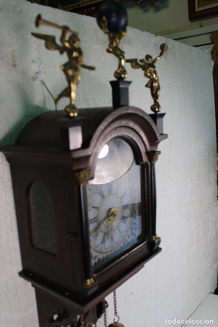 Relojes de pared: antiguo reloj holandes de pared - Foto 11