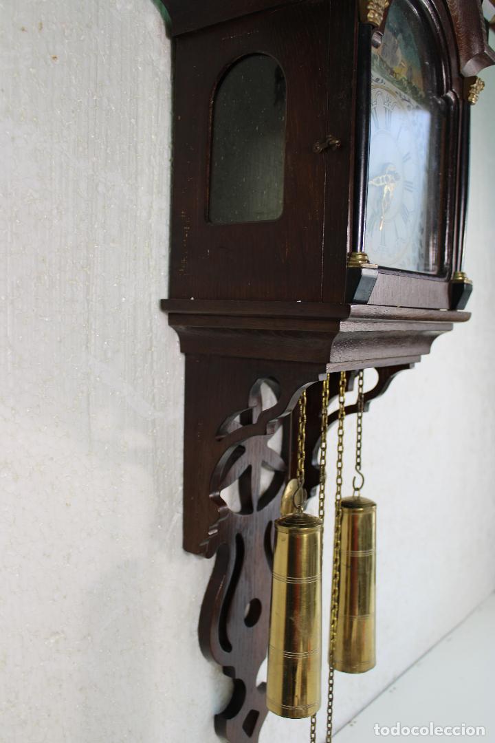 Relojes de pared: antiguo reloj holandes de pared - Foto 13