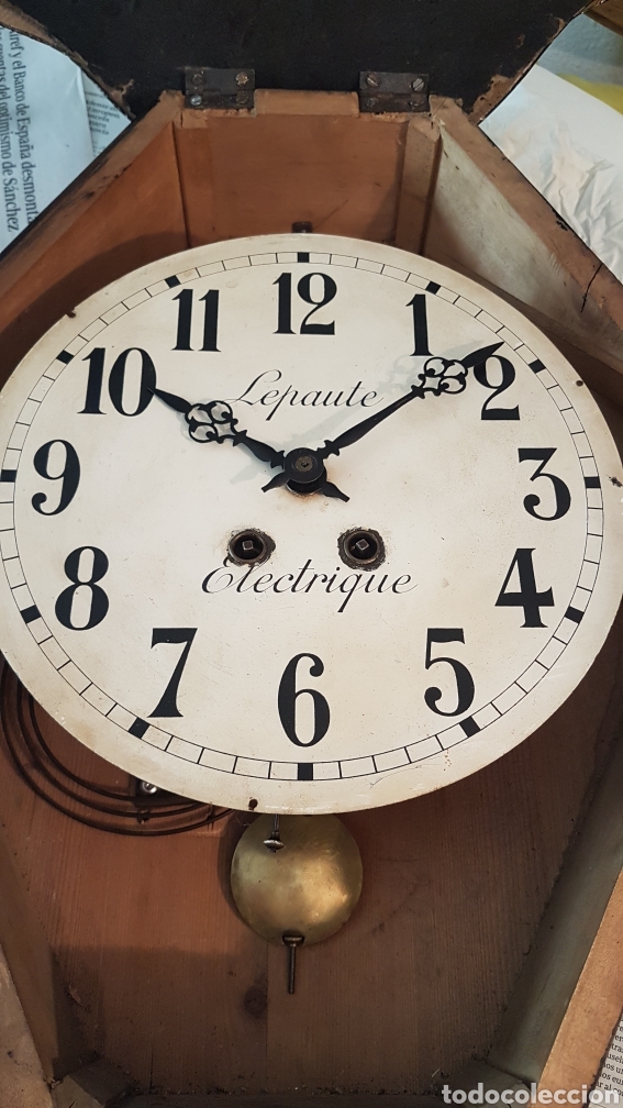 Relojes de pared: RELOJ OJO BUEY LEPANTE FUNCIONA - Foto 3